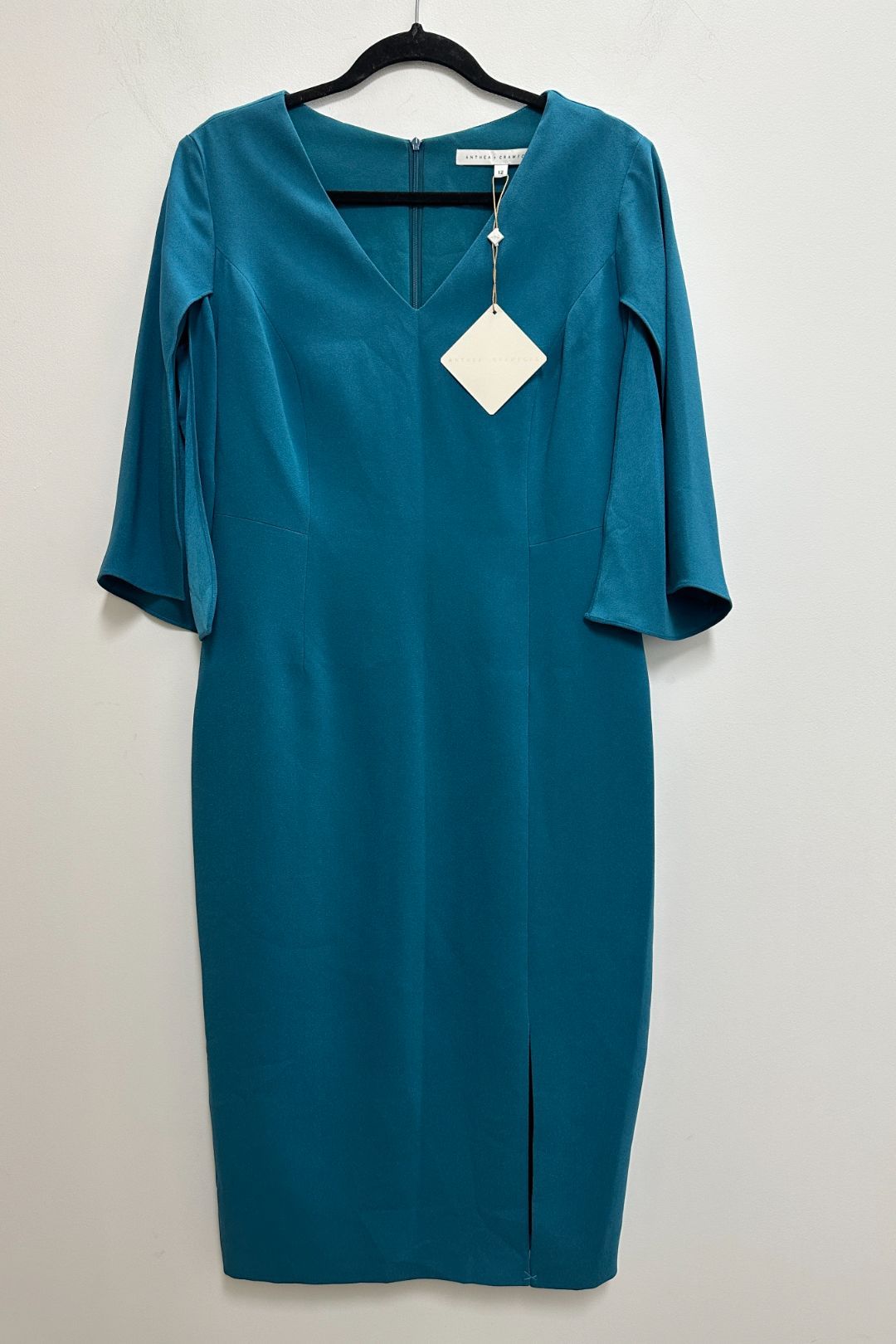 Anthea Crawford Malina Ocean Blue Midi Dress