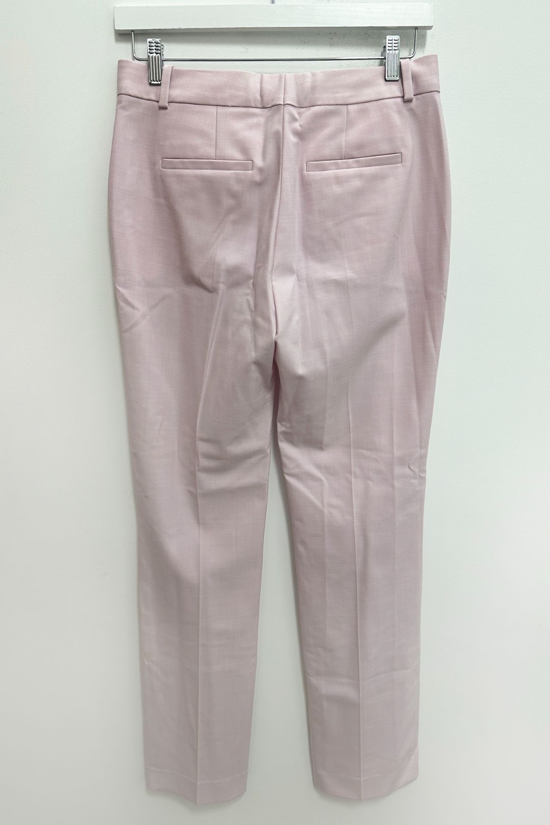 Victoria Beckham Pink Tailored Straight Leg Suit Pants