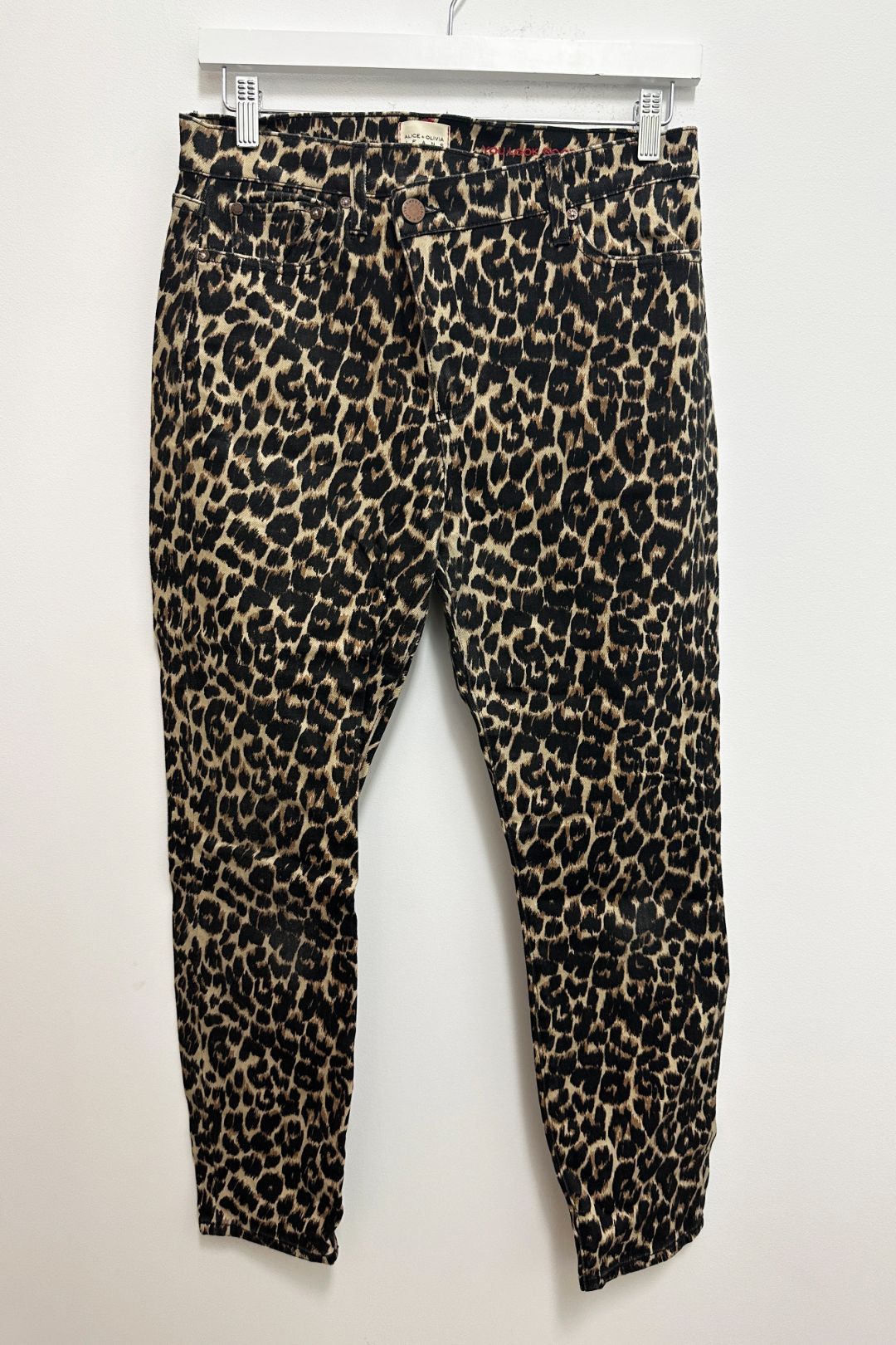 Alice And Olivia Skinny Jeans in Leopard Print