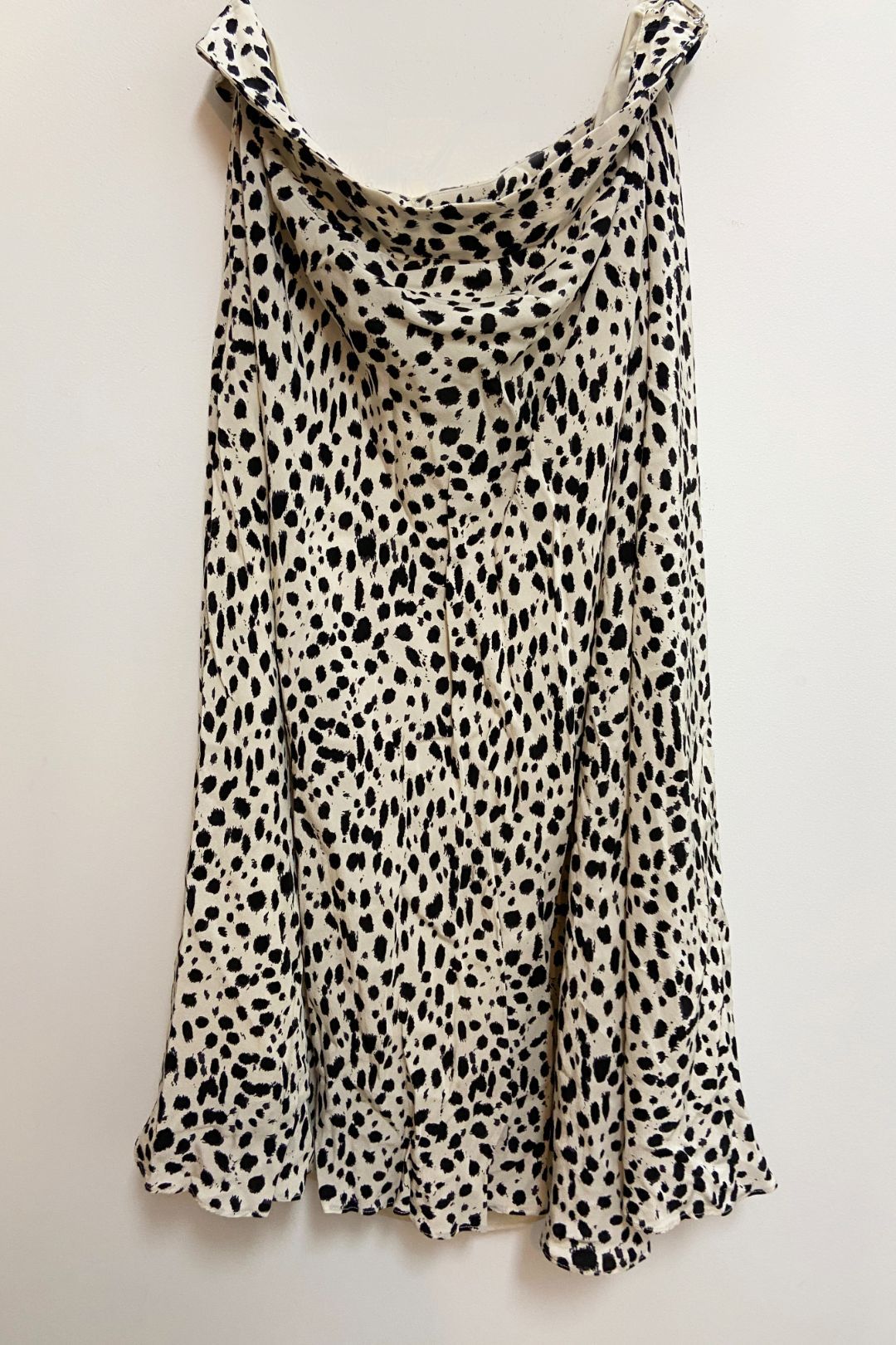 Witchery Black and Beige Leopard Print Skirt