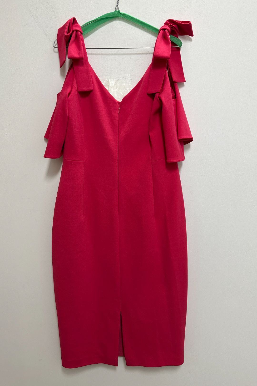 Anthea Crawford Hot Pink Cold Shoulder Dress