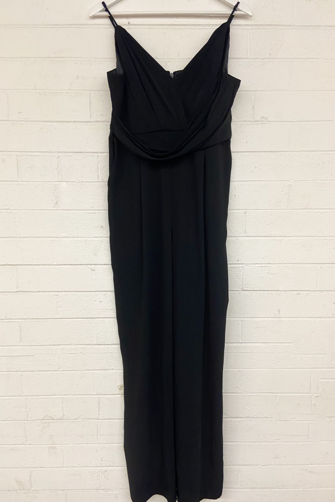 Forever New in Wrap Silhouette Jumpsuit in Black