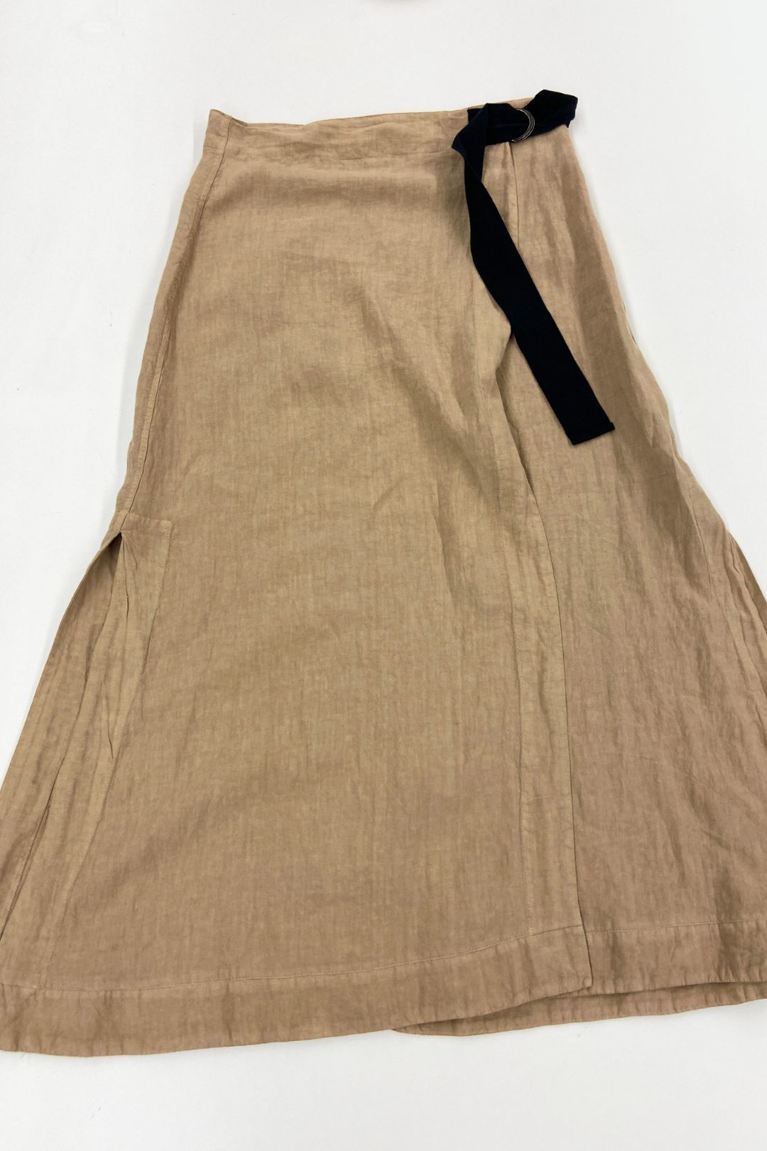 Bassike Cargo Wrap Skirt in Beige