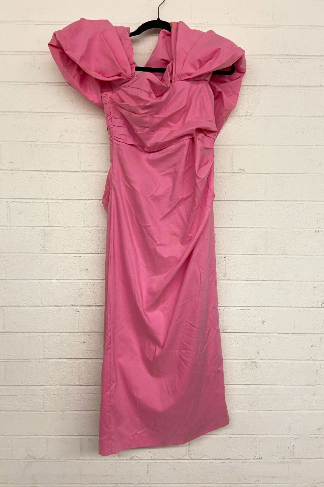 Buy Strapless Off-Shoulder Dress in Hot Pink | Sheike | GlamCorner