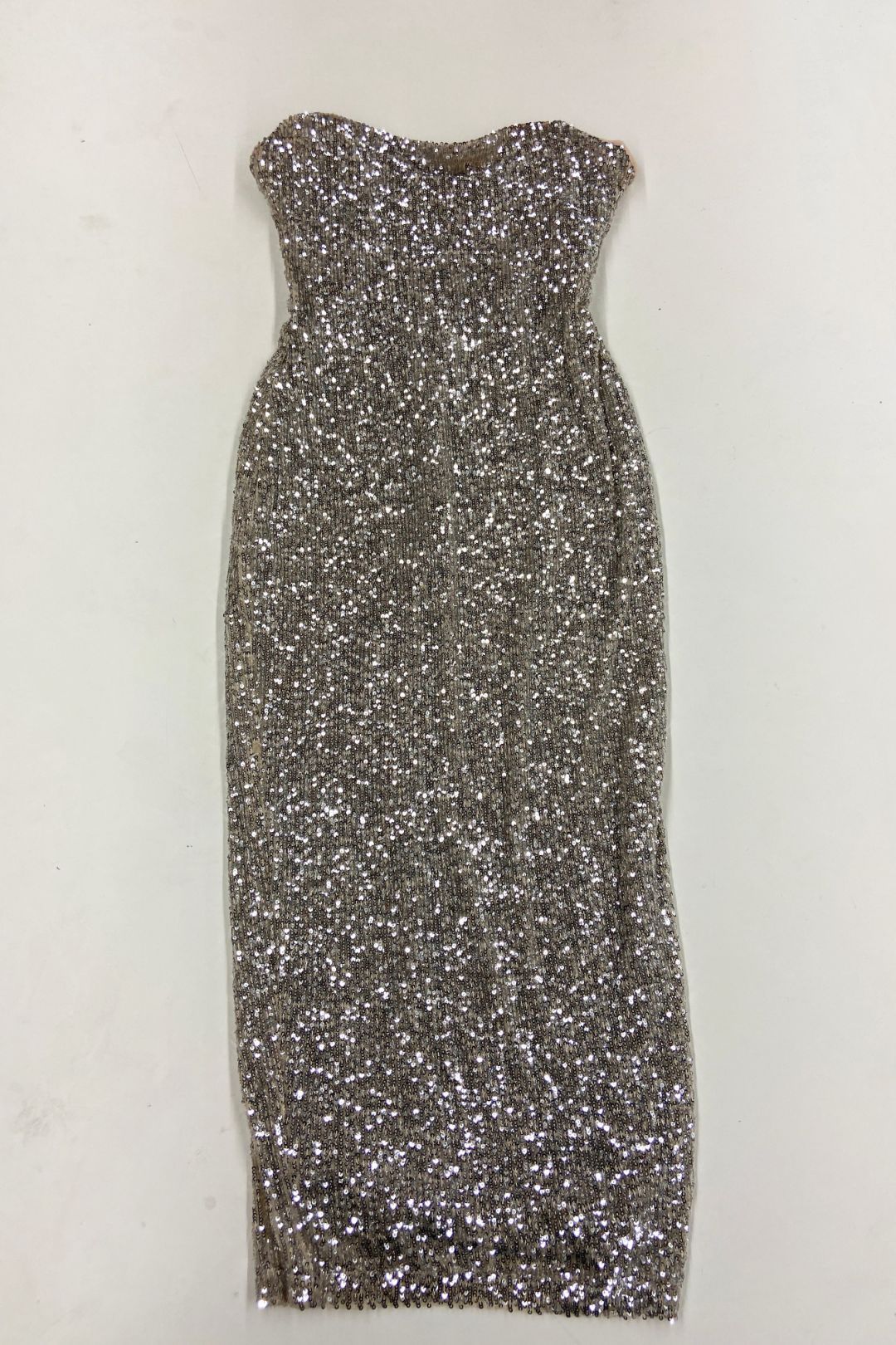 Buy Fantasy Bodycon Sequin Dress in Silver | Nookie | GlamCorner