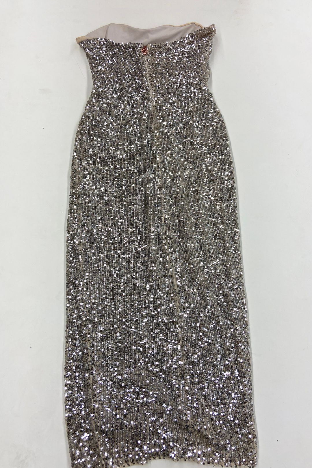 Nookie Fantasy Bodycon Sequin Dress in Silver