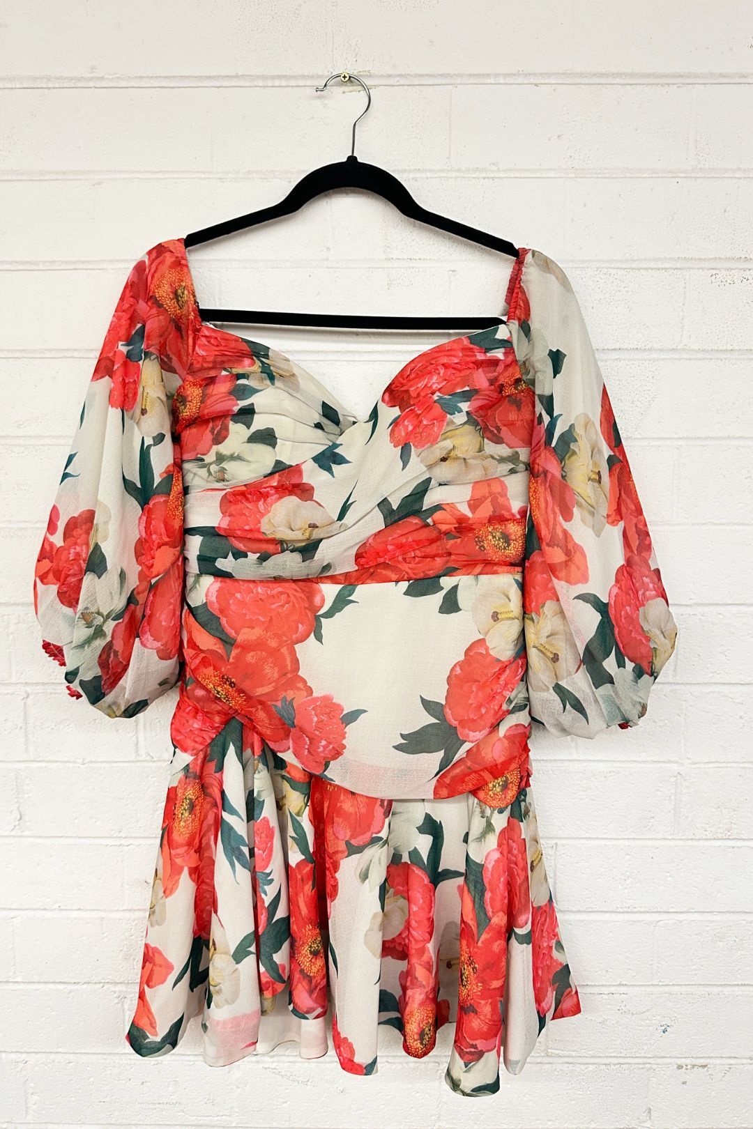 Buy Off Shoulder Vivid Bloom Mini Dress Sheike GlamCorner