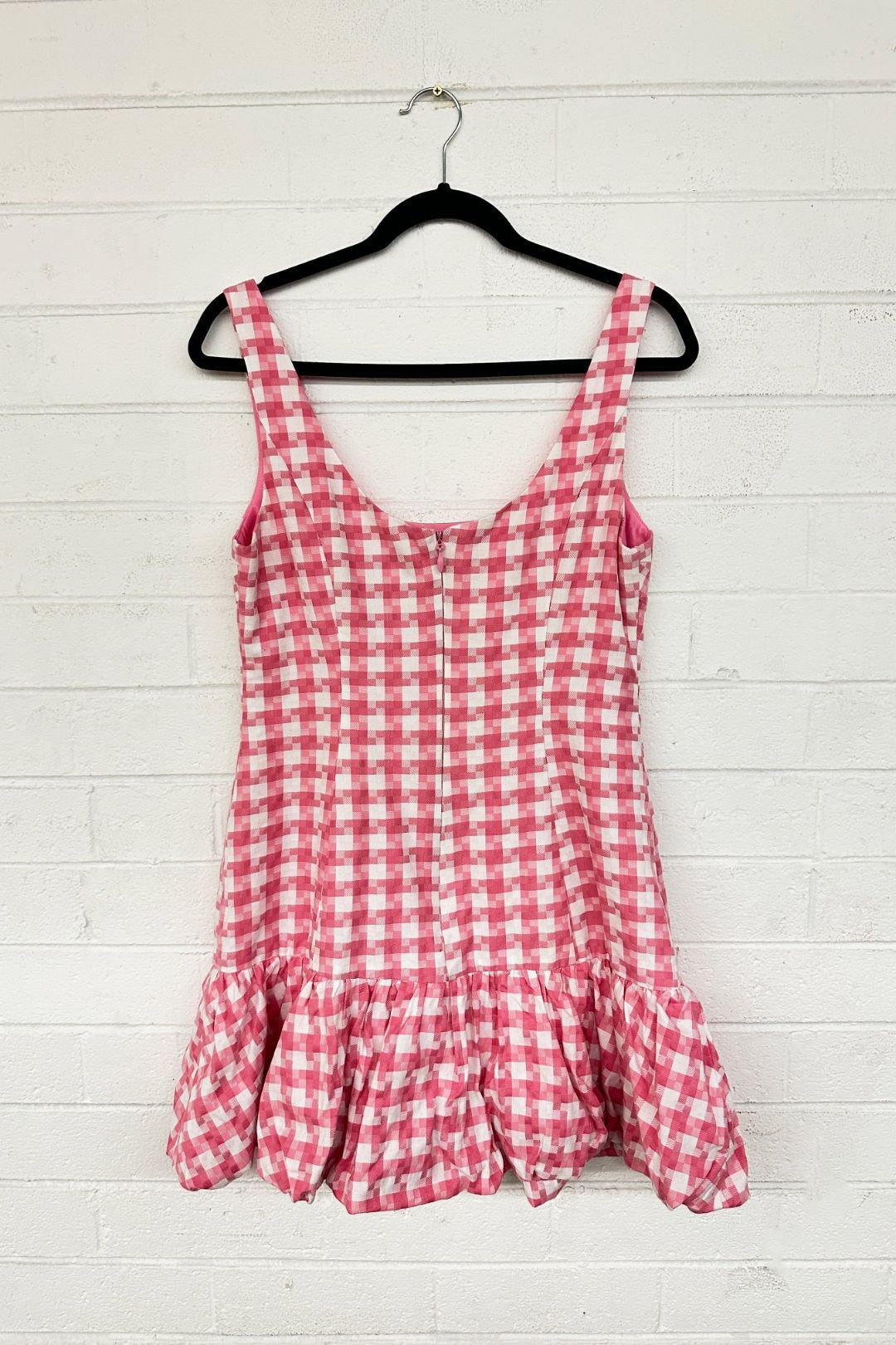 Sheike Park Mini Dress in Pink and White Check