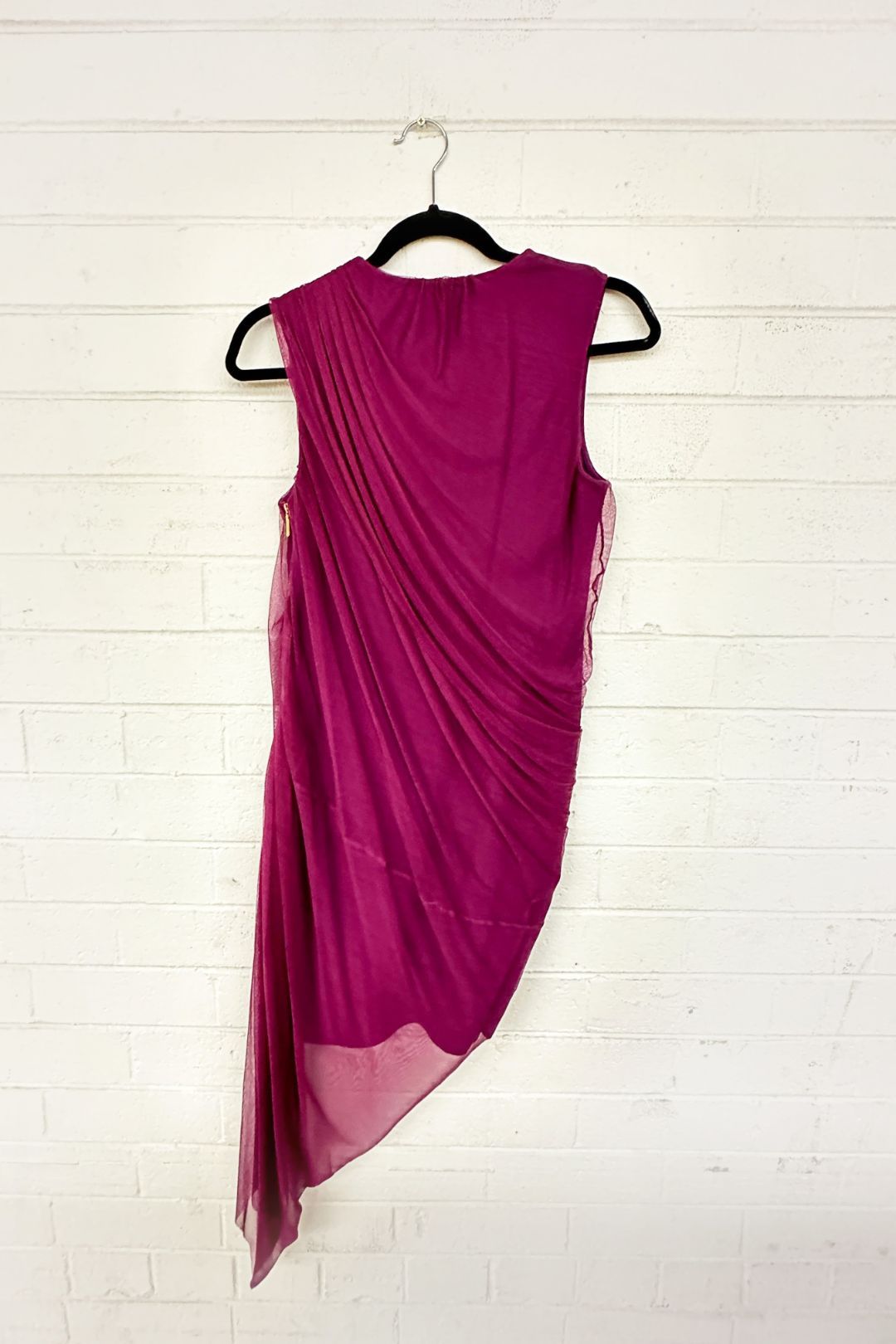 Asymmetric Purple Cocktail Dress