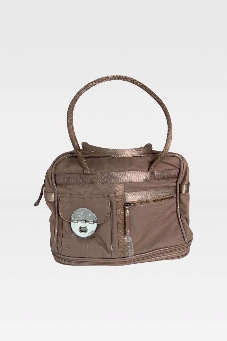 Buy Taupe Expandable Weekend Travel Bag Mimco GlamCorner