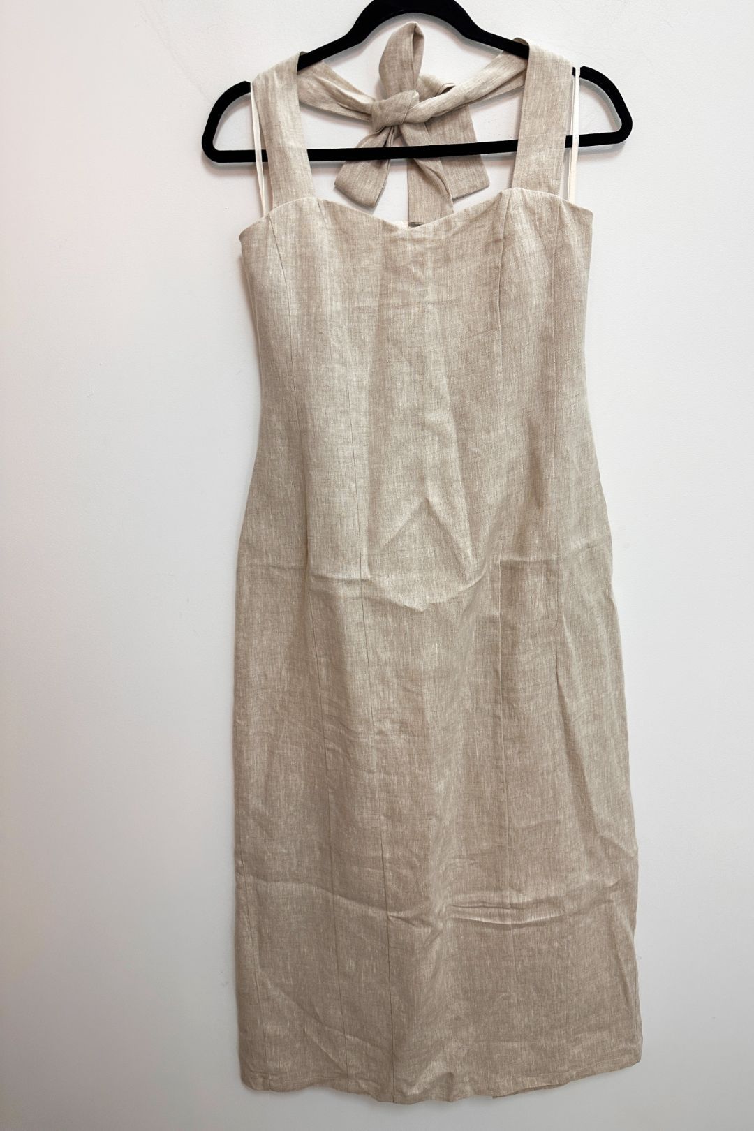 Dishh - Willow Sleeveless Linen Dress in Natural