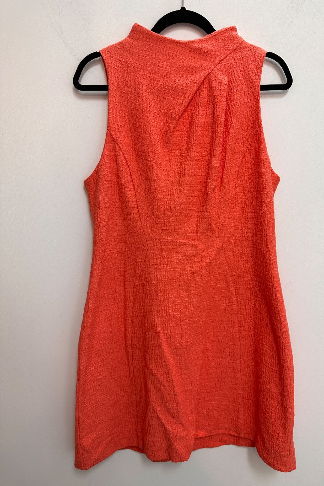 Cue Cotton Boucle Mini Dress in Orange