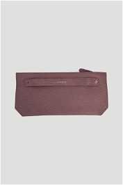 Senreve Pebbled Leather Bracelet Pouch in Lilac