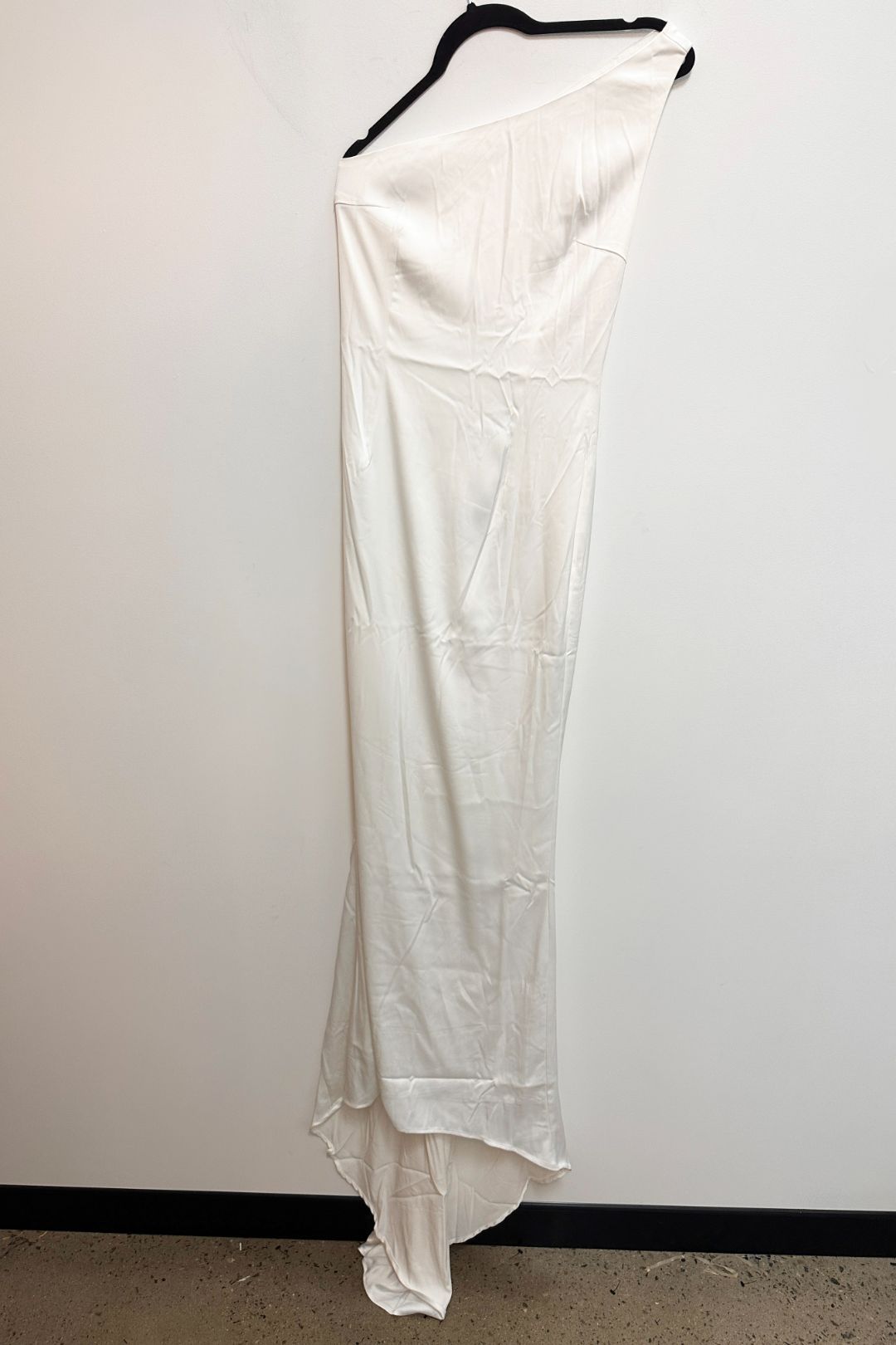 Meshki Harper One Shoulder Gown in White