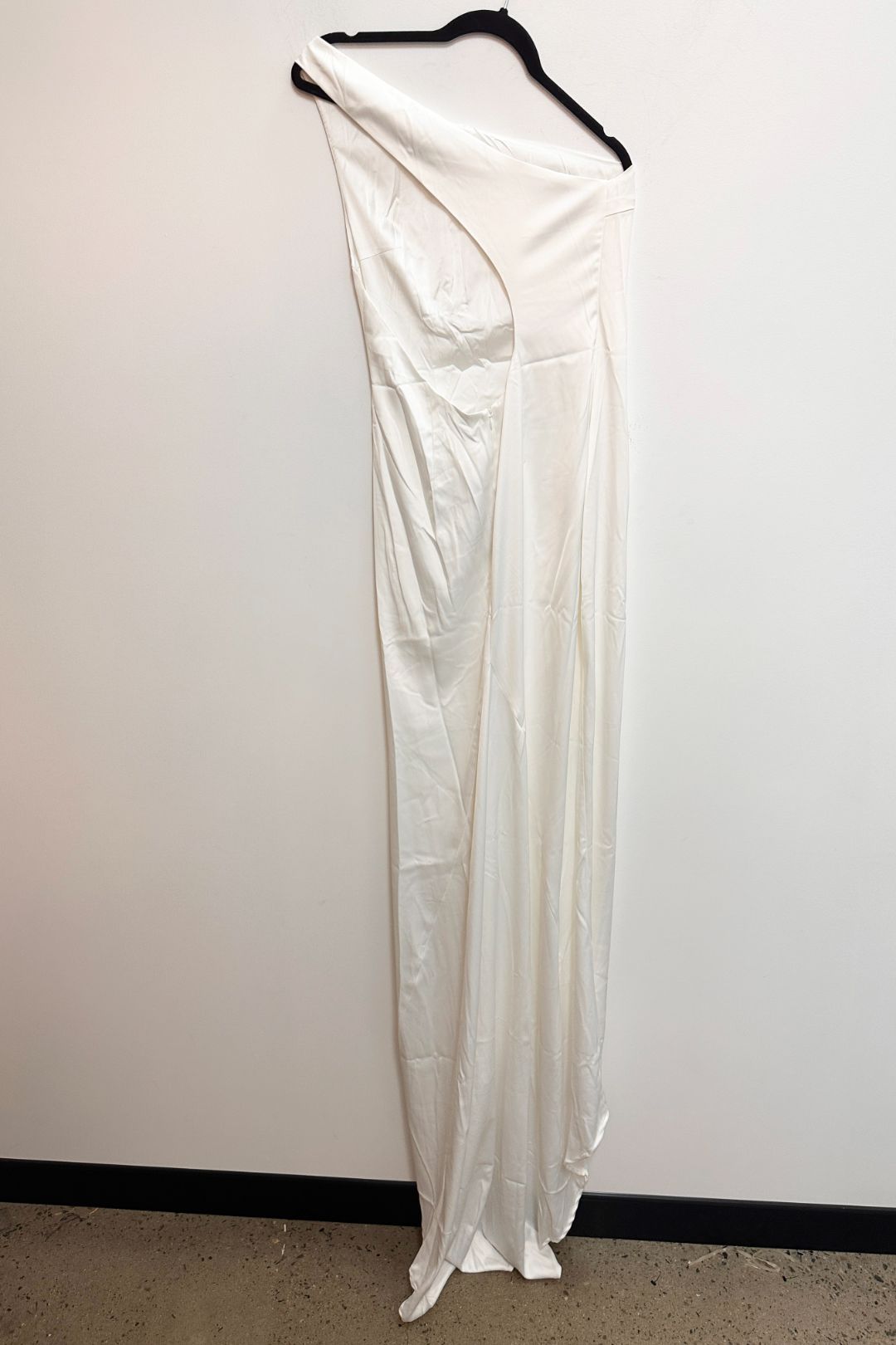 Meshki Harper One Shoulder Gown in White