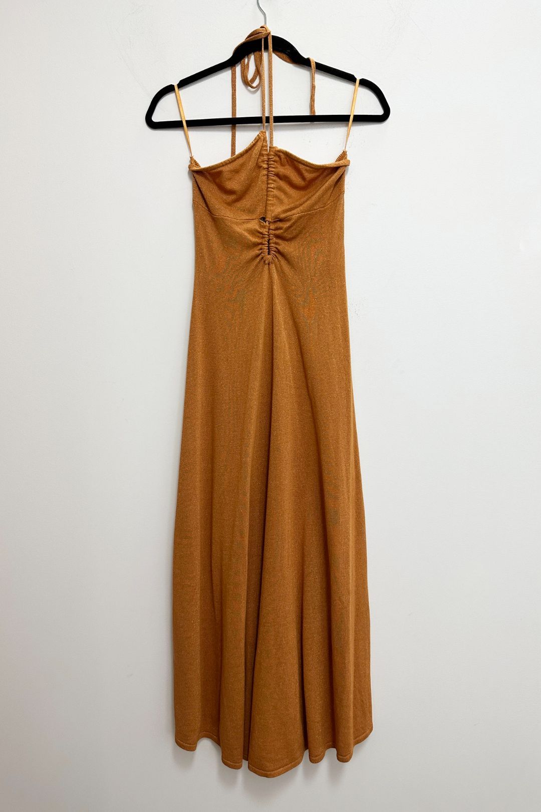 Insta Knit Maxi Dress in Orange