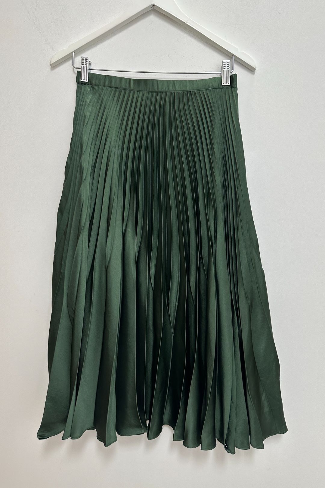 Buy Pleated Midi Skirt in Green Country Road GlamCorner