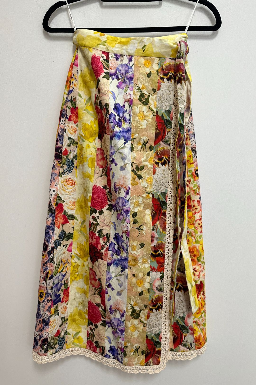 Wonderland Floral Print Wrap Skirt