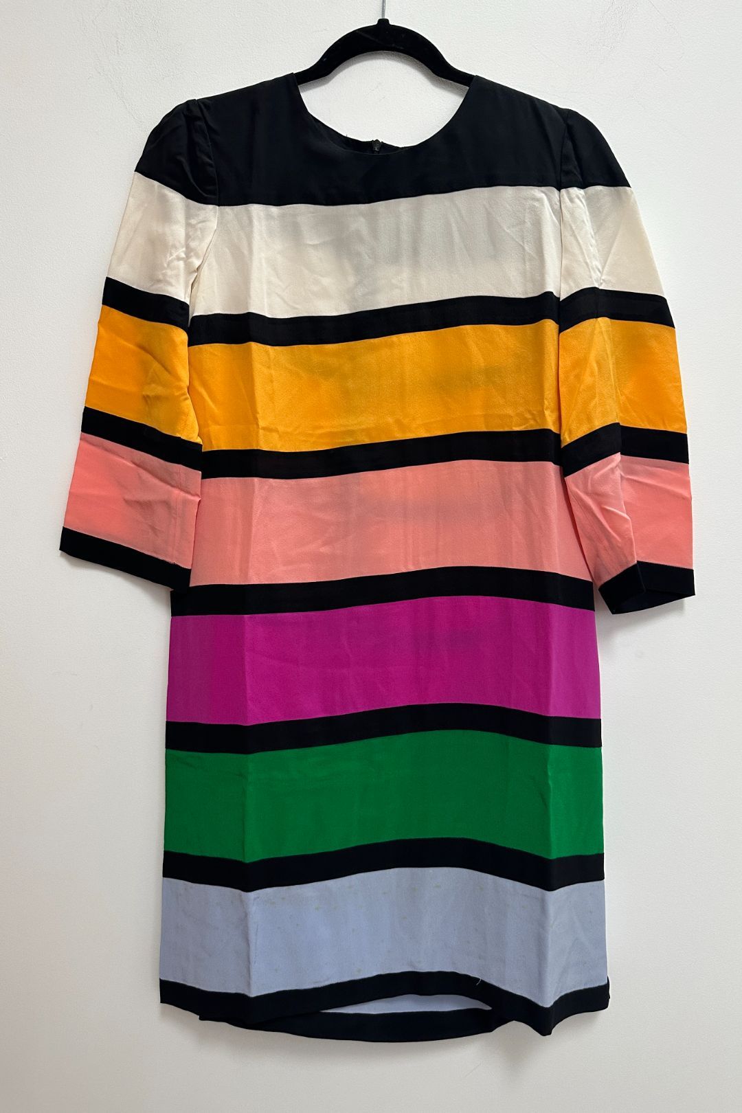 Multi Coloured Striped Shift Dress