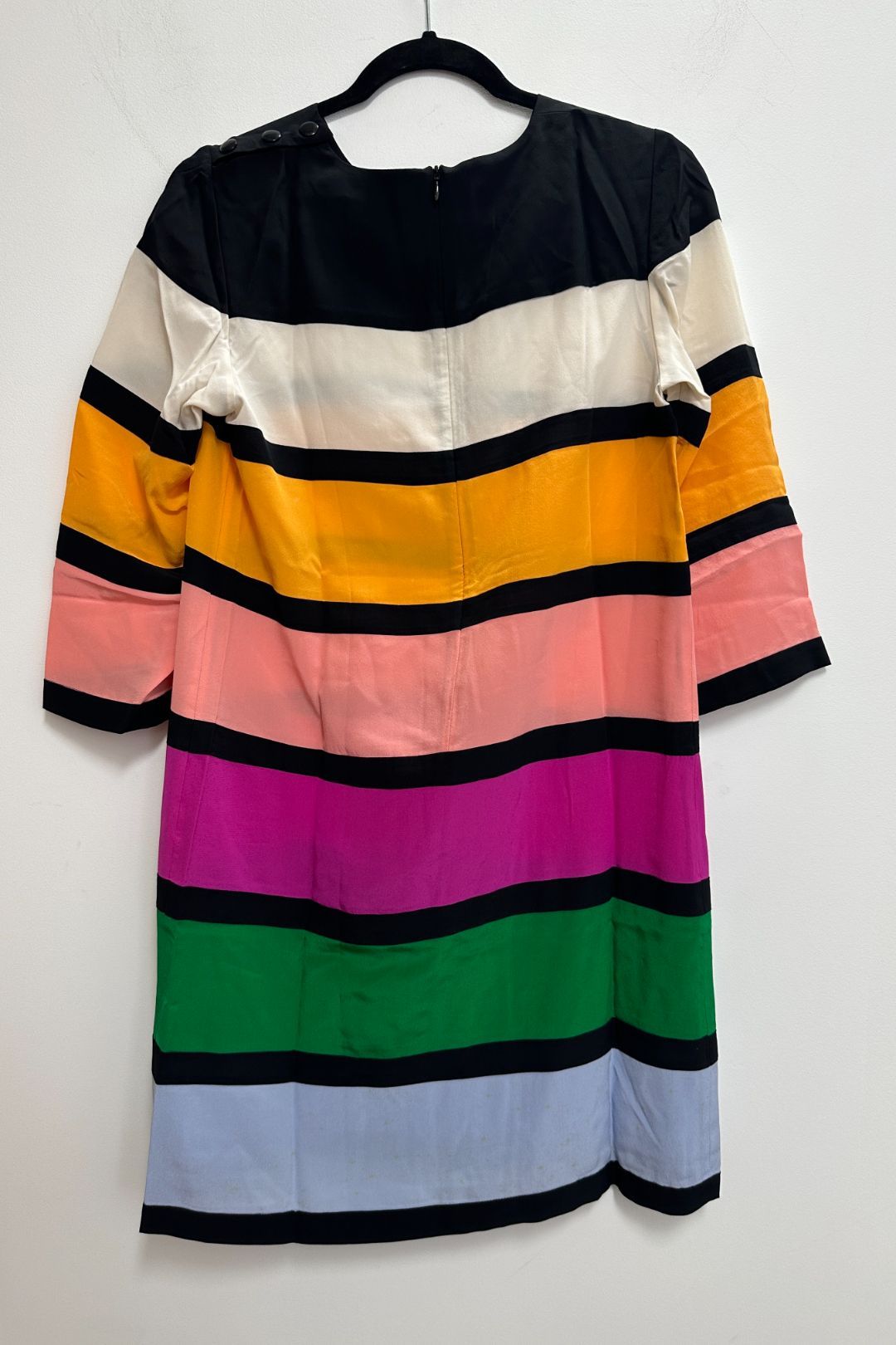 Multi Coloured Striped Shift Dress