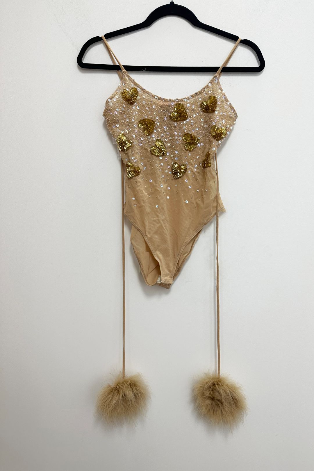 Dyspnea - Nude and Gold Heartbreaker Bodysuit