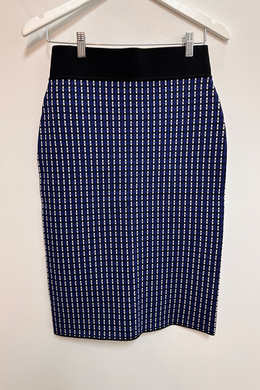 Country Road Compact Crepe Patterned Knit Skirt