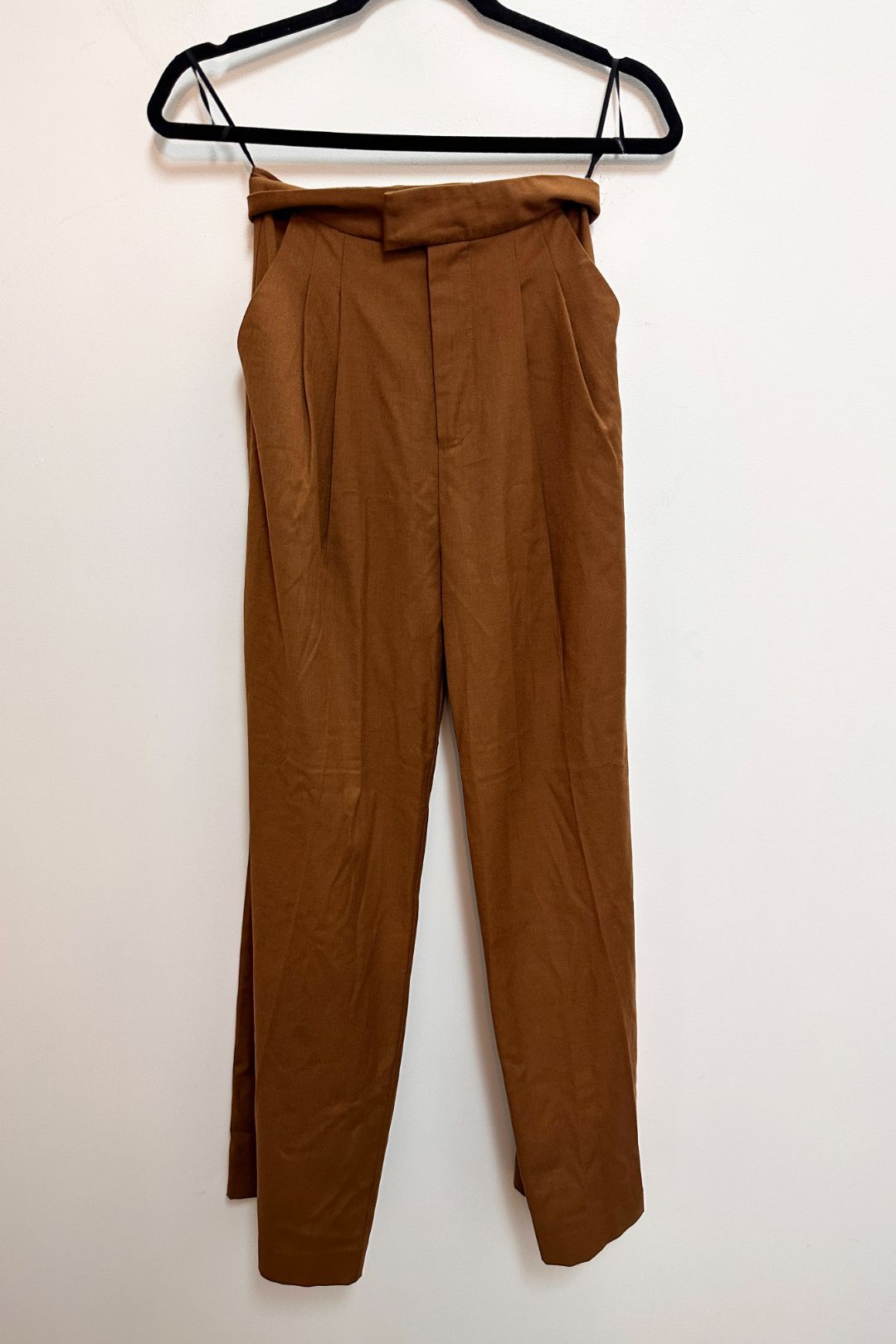 Seed Heritage Wide Leg Suit Pants in Brown