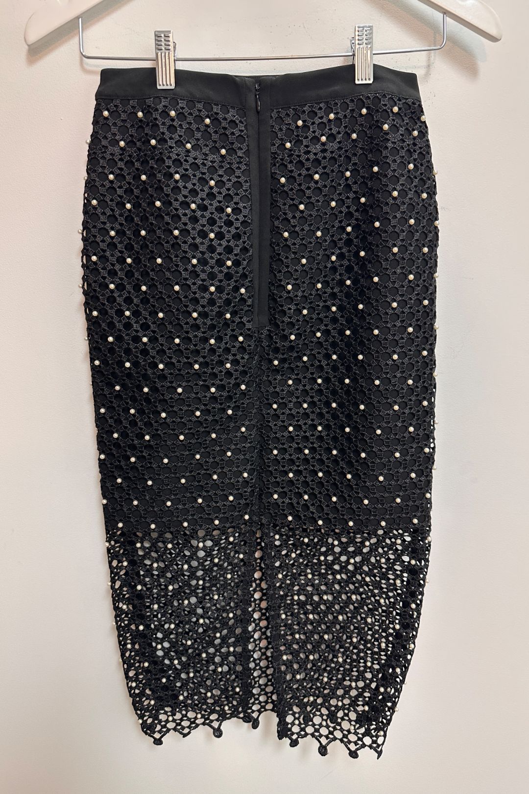 Buy Pearl Bead Skirt in Black | Kookai | GlamCorner