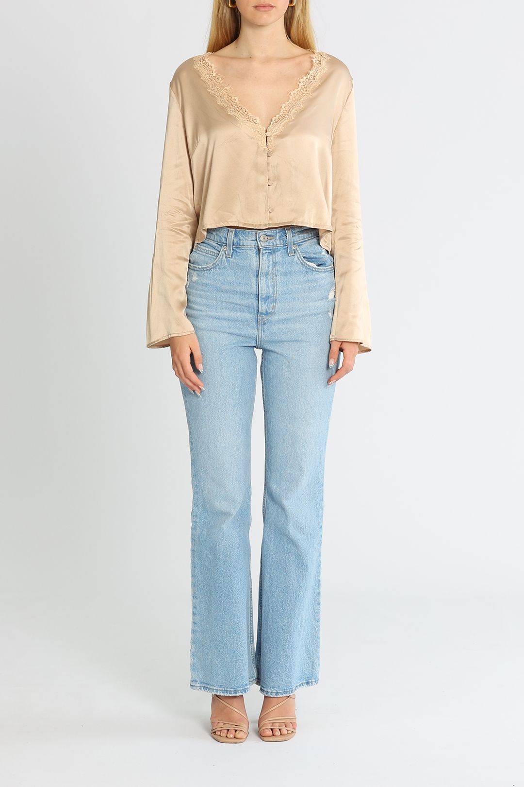 Ginia Naomi Silk Top Lace