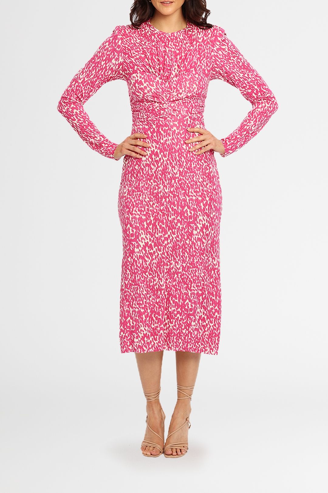 knee length dresses for ladies Isabel Marant Terenae Printed Long Dress
