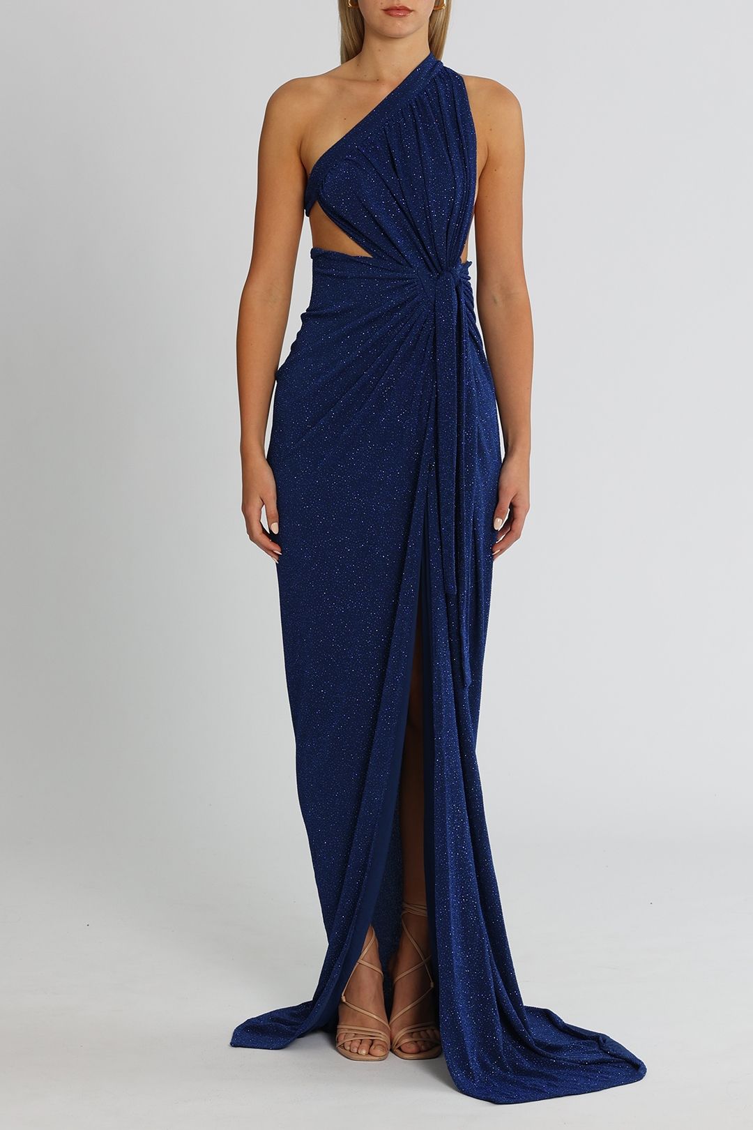 One Shoulder Long Dress by Adrianna Papell for Rent