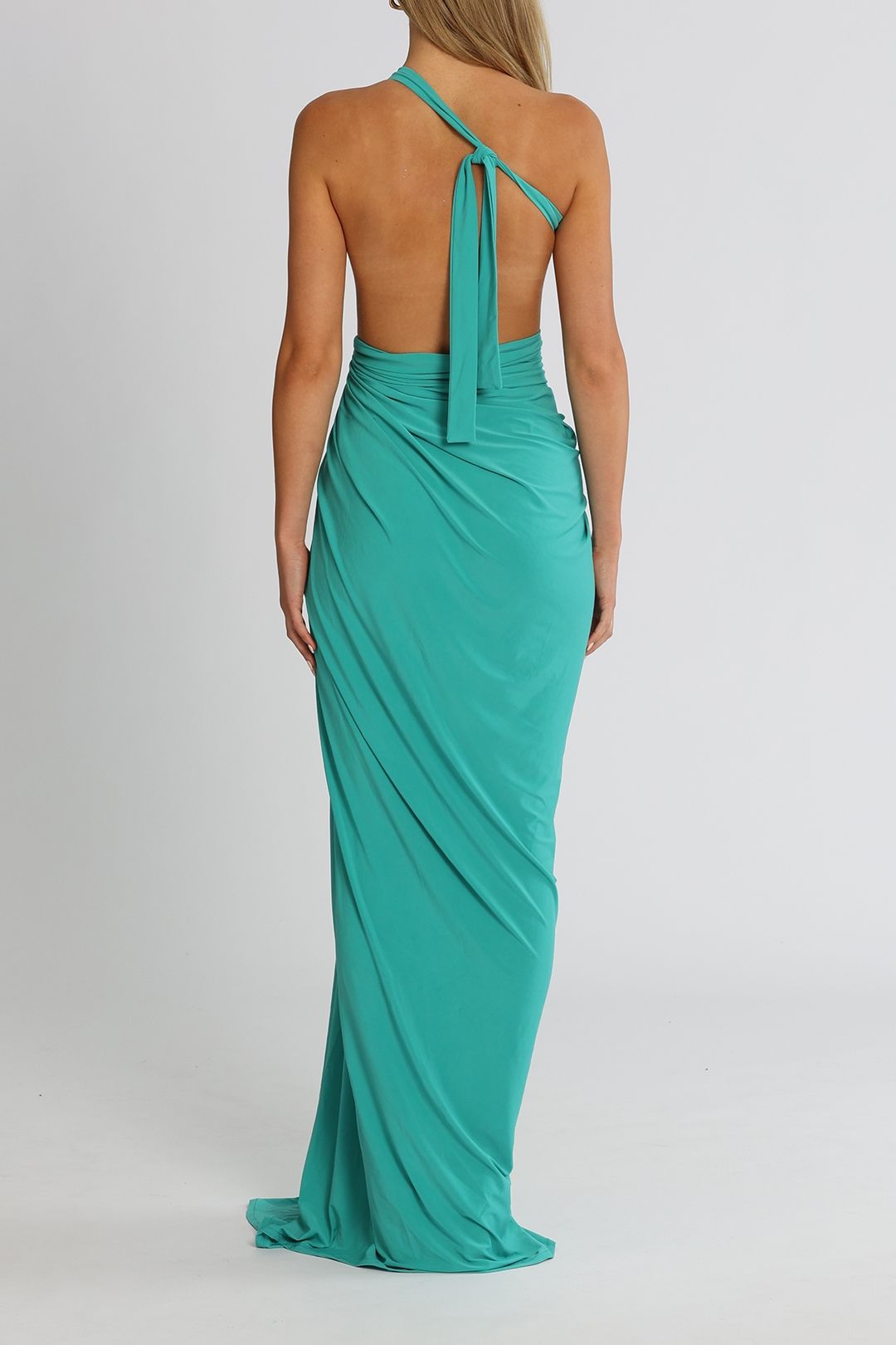 J. Angelique Disa Gown Teal Backless