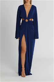 J. Angelique Selena Gown Blue Sparkle