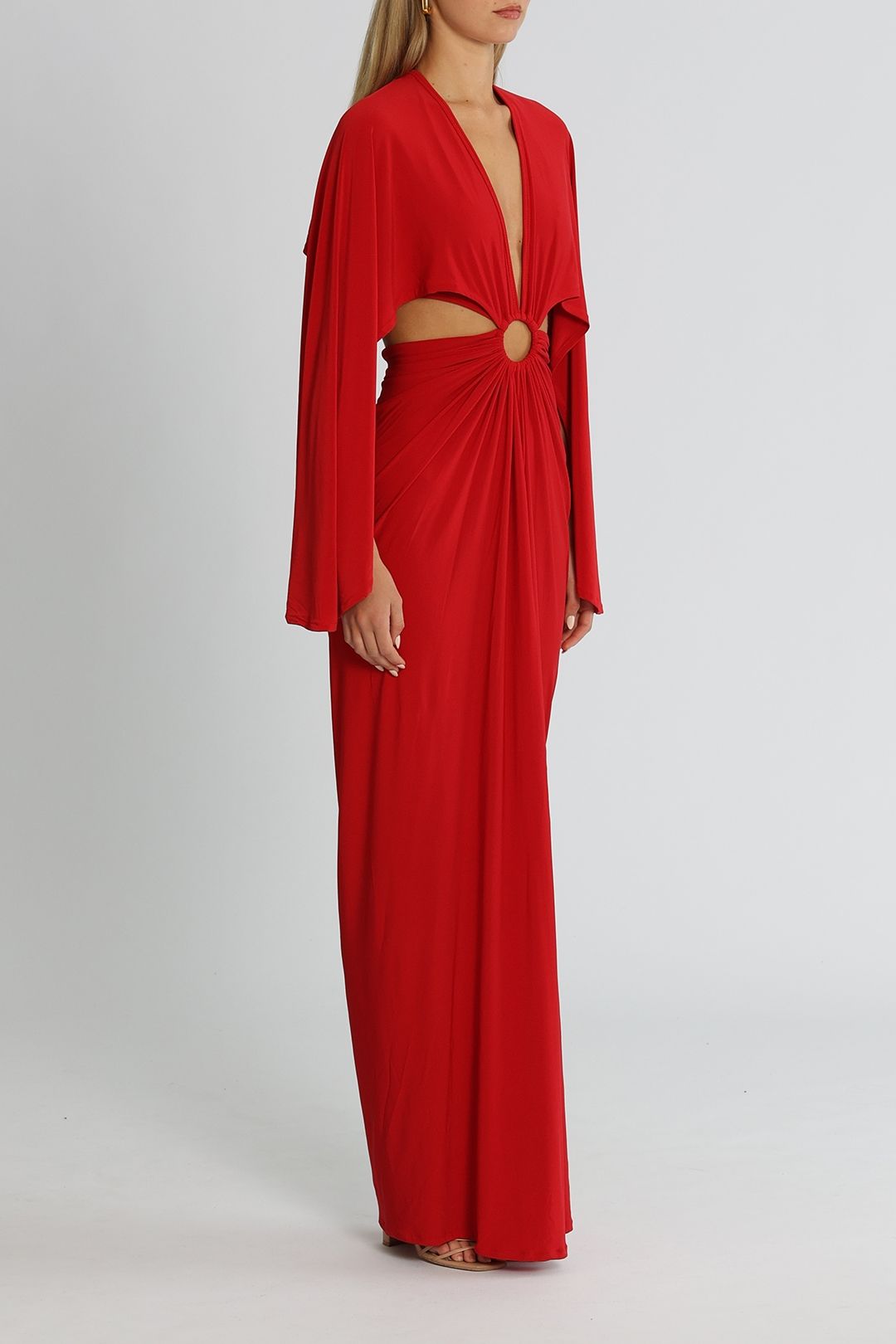 J. Angelique Selena Gown Red Cutout