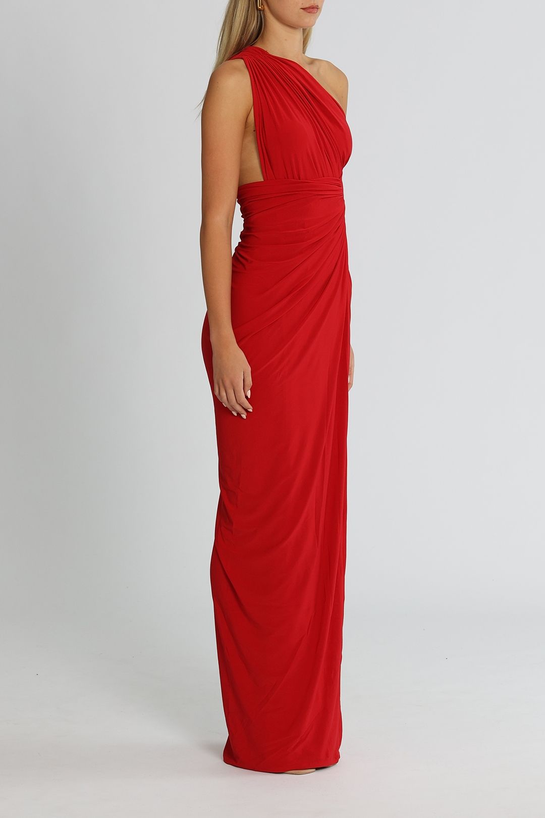 J. Angelique Valeria Gown Red Floor Length