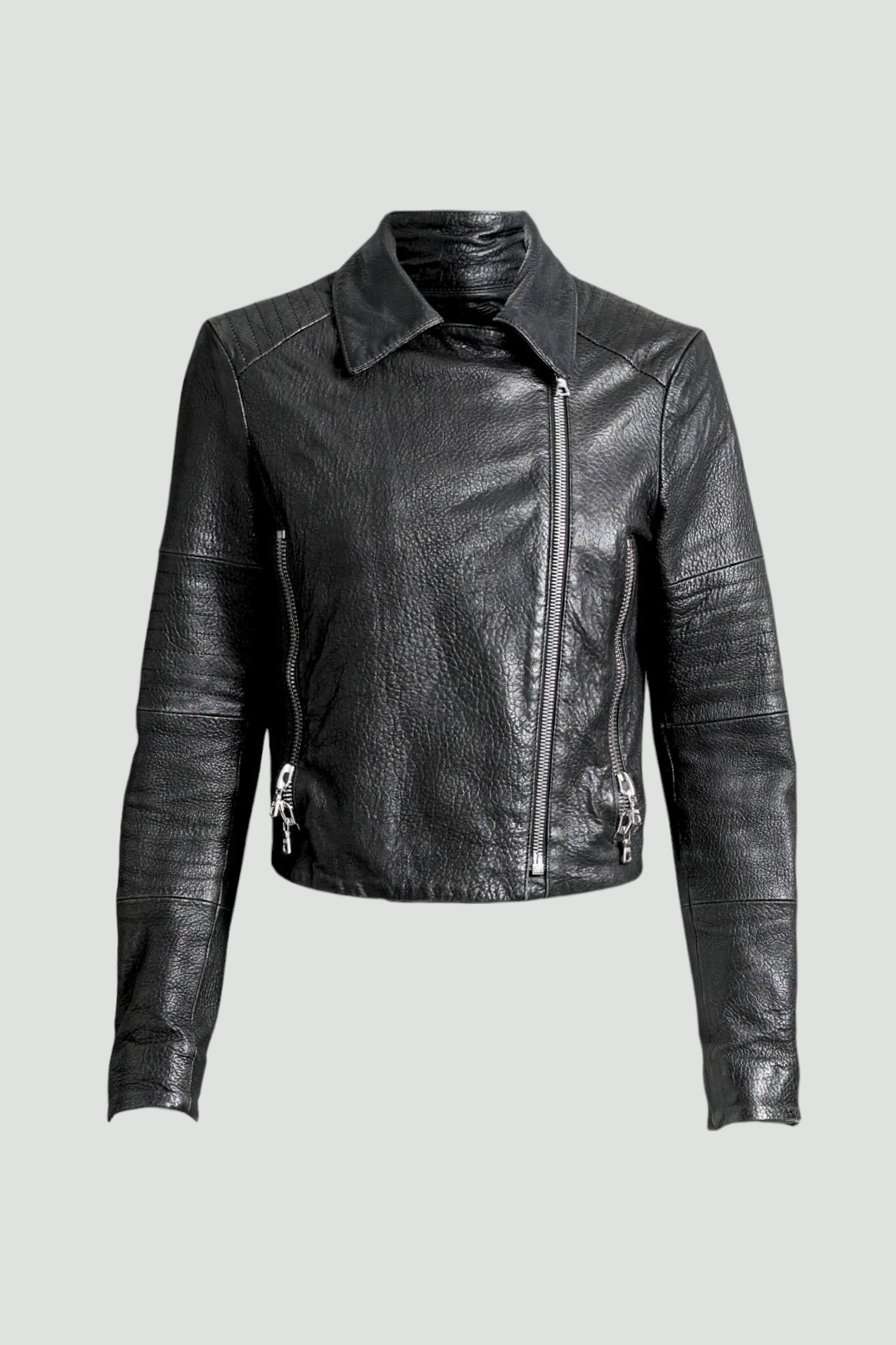 Buy Black Moto Leather Jacket J Brand GlamCorner