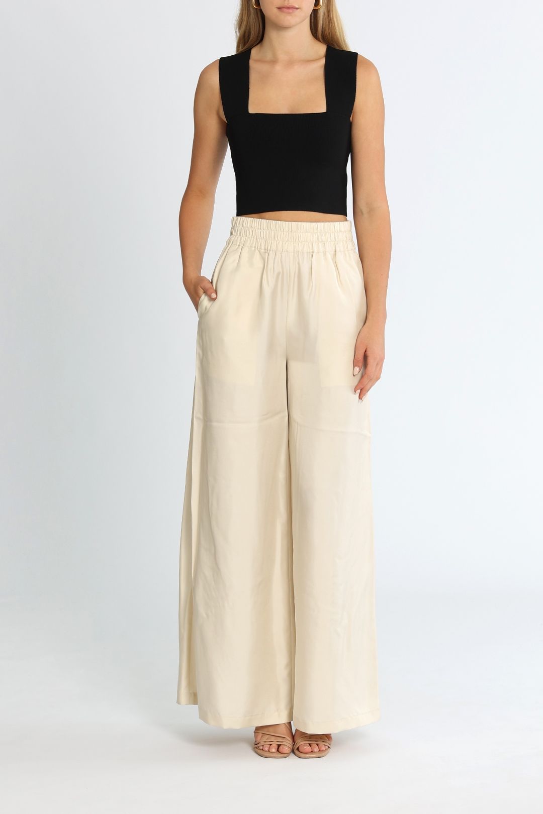JAC + JACK Dy Silk Pant Natural
