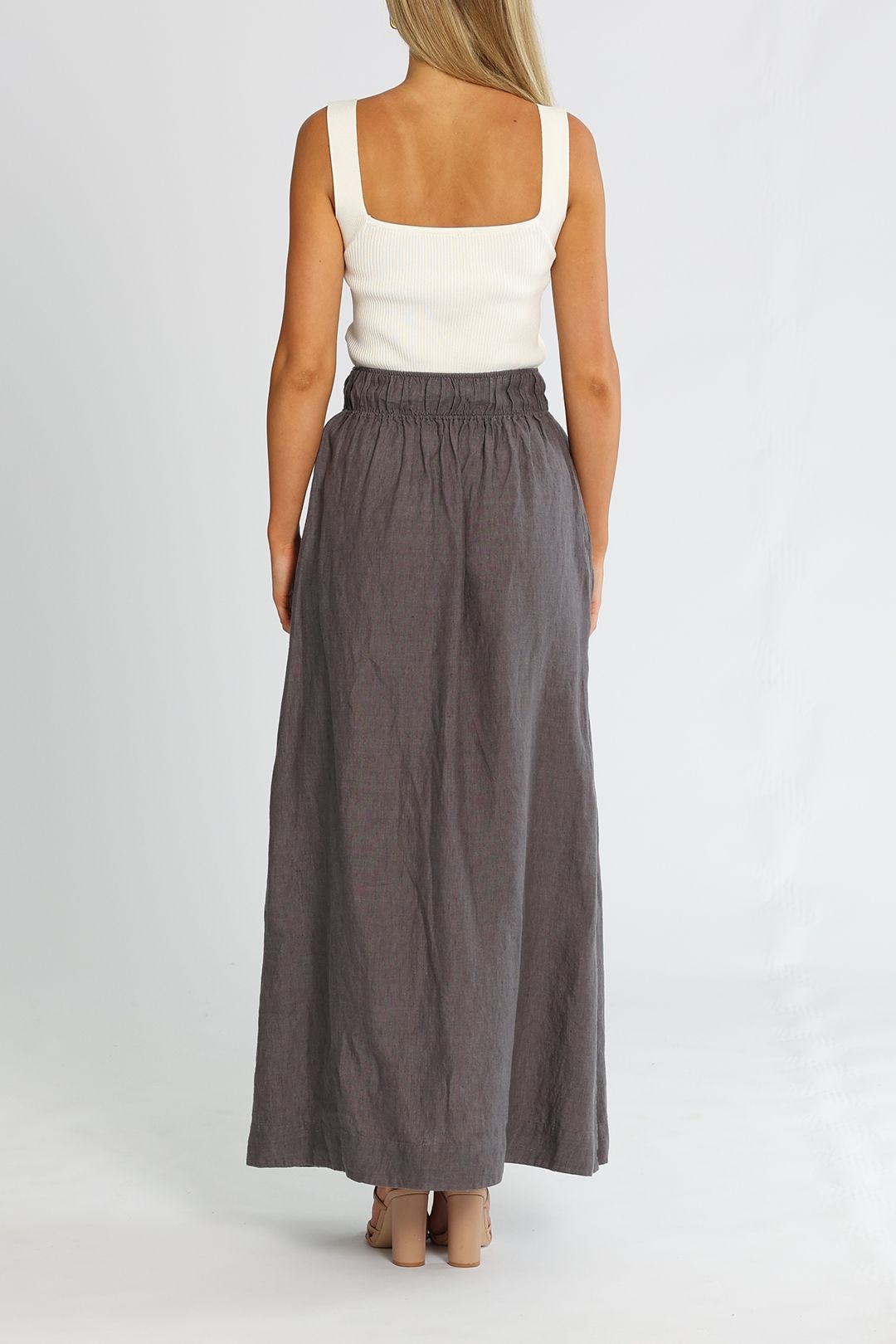 JAC + JACK Nina Skirt Grey Elasticated Waistband