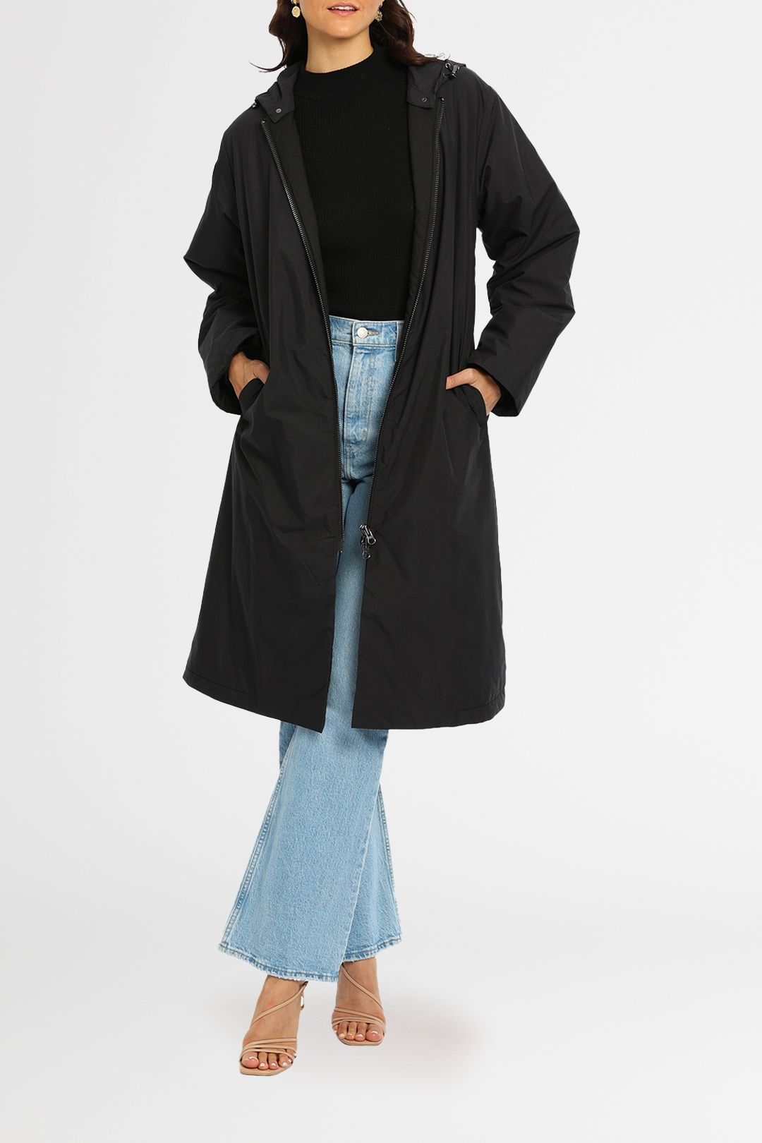 JAC+JACK Parka Coat Black
