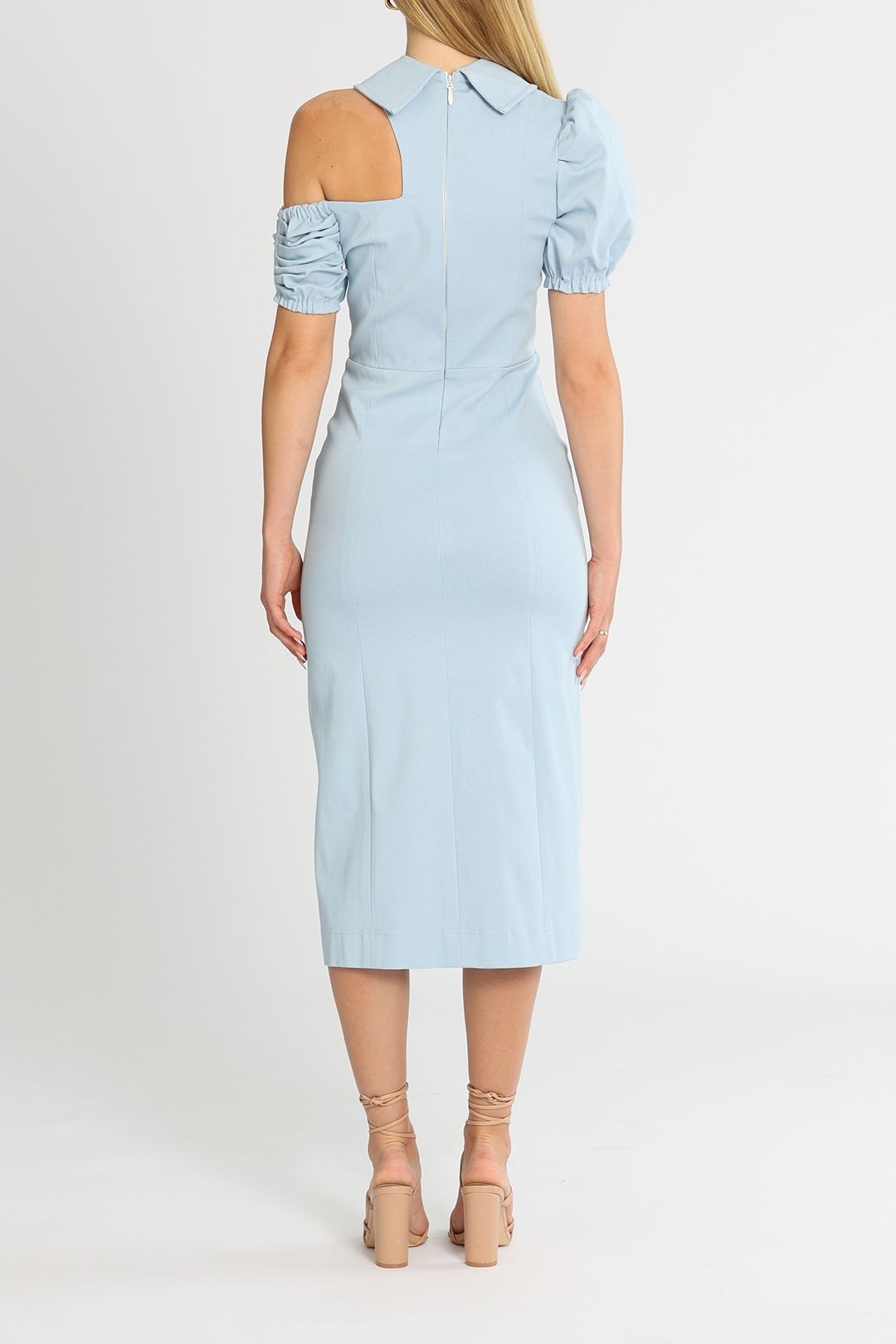 Preppy Blue Robe Hire Not So Preppy Dress in Blue | Jafrie by R | GlamCorner