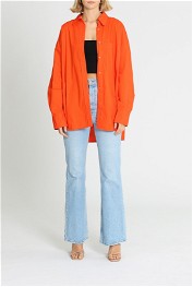 Jag Amy Cotton Poplin Shirt Orange