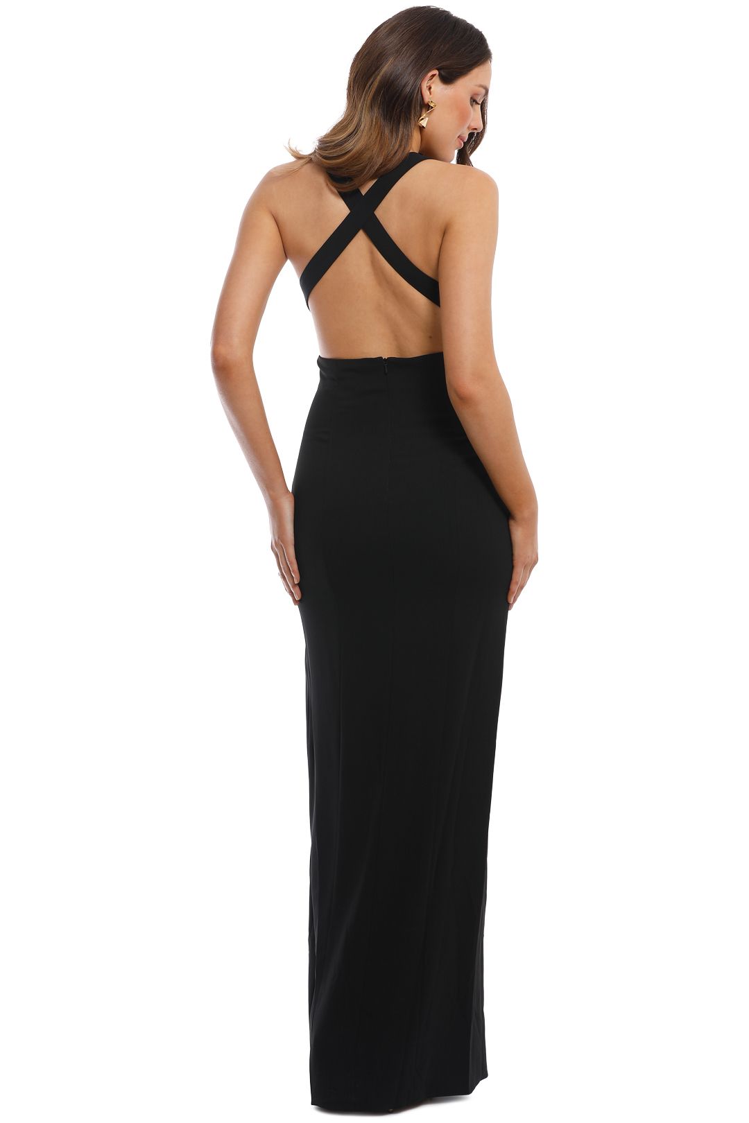 Fraser Gown in Black by Jay Godfrey for Hire GlamCorner
