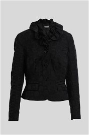 Jigsaw - Black Textured Cropped Jacket