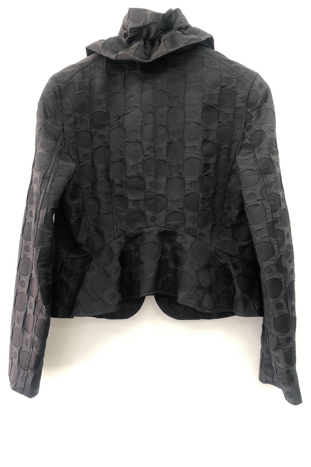Buy Black Textured Cropped Jacket Jigsaw GlamCorner