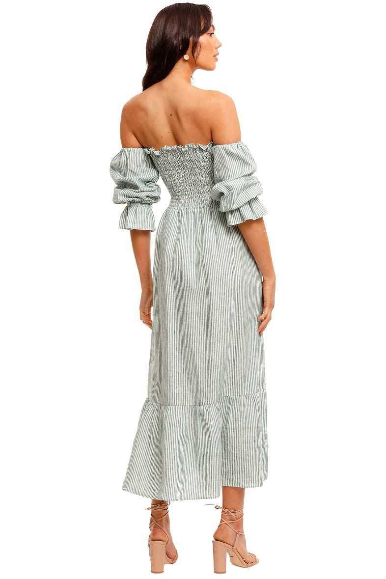 cotton embroidered midi dress Lane Embroidered Midi Dress in Cream
