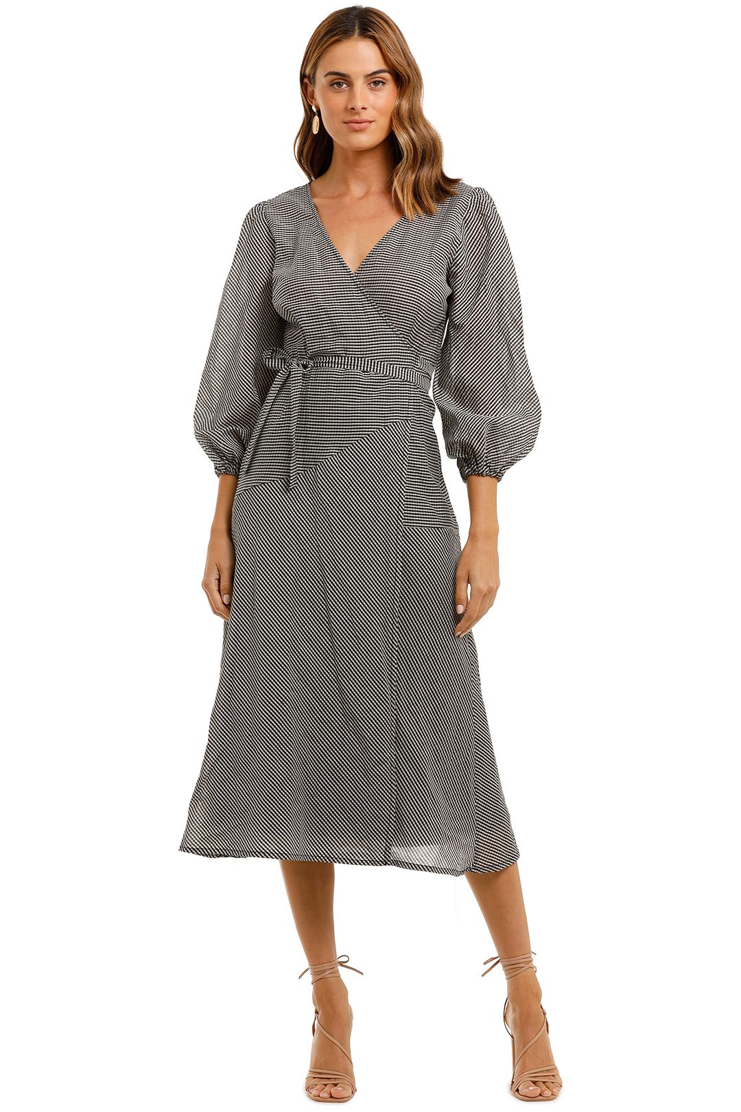 Jillian Boustred Pippie Wrap Dress midi