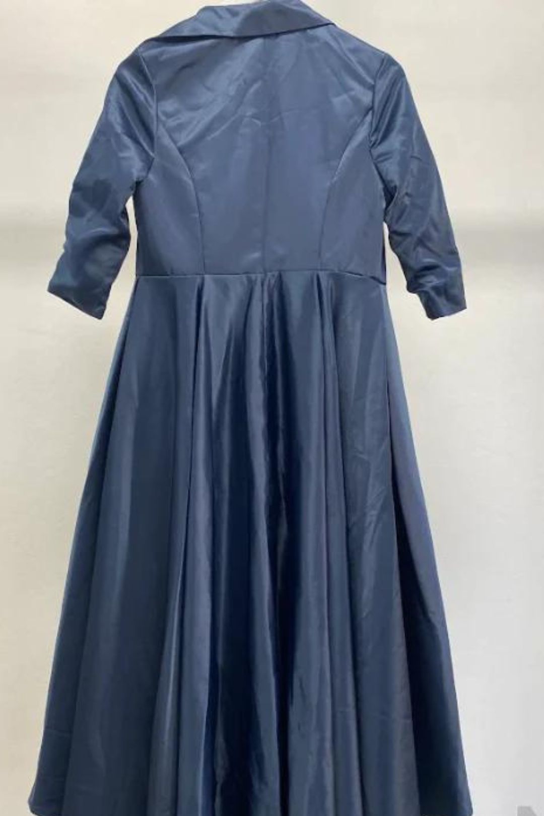 Buy A Line V Neck Asymmetrical Satin Dress JJ s House GlamCorner