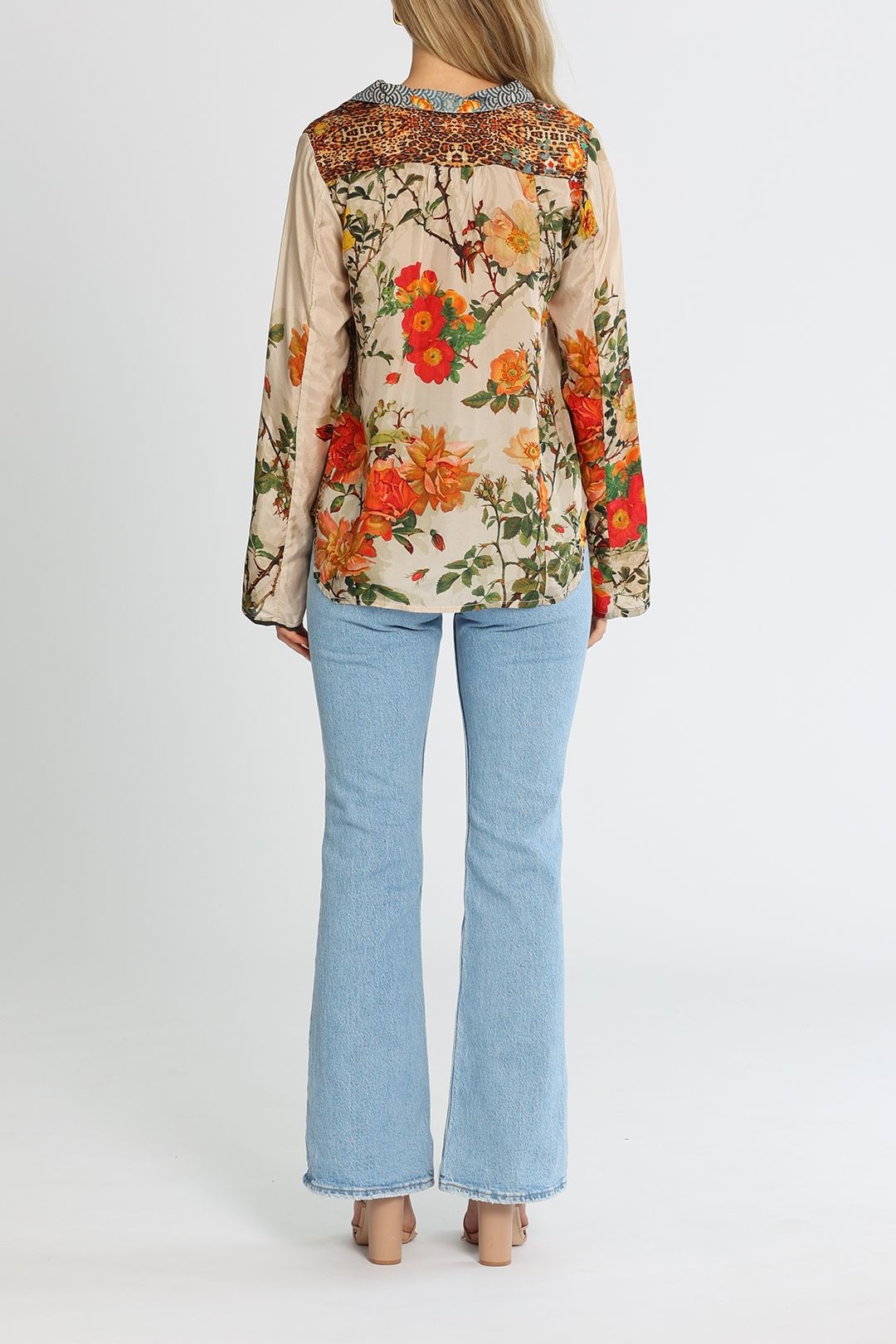 Johnny Was Colette Blouse Multi Relaxed Fit