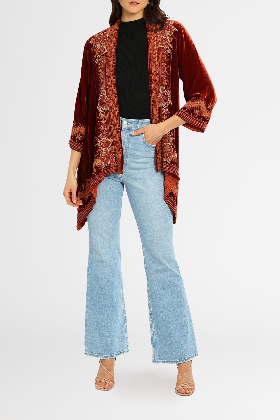 Johnny Was Elim Draped Cardigan
