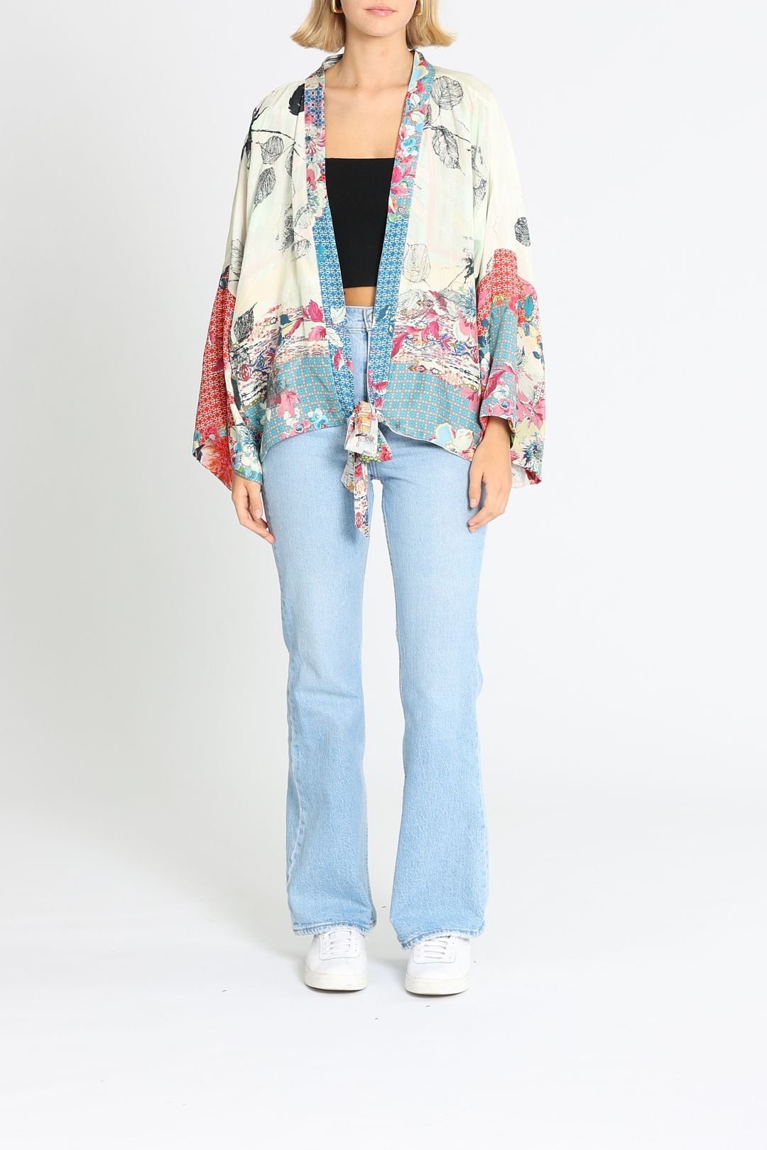 Johnny was plus size kimono top